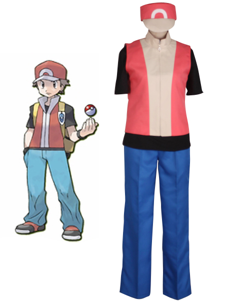 Pocket Monster Ash Ketchum Cosplay Costume